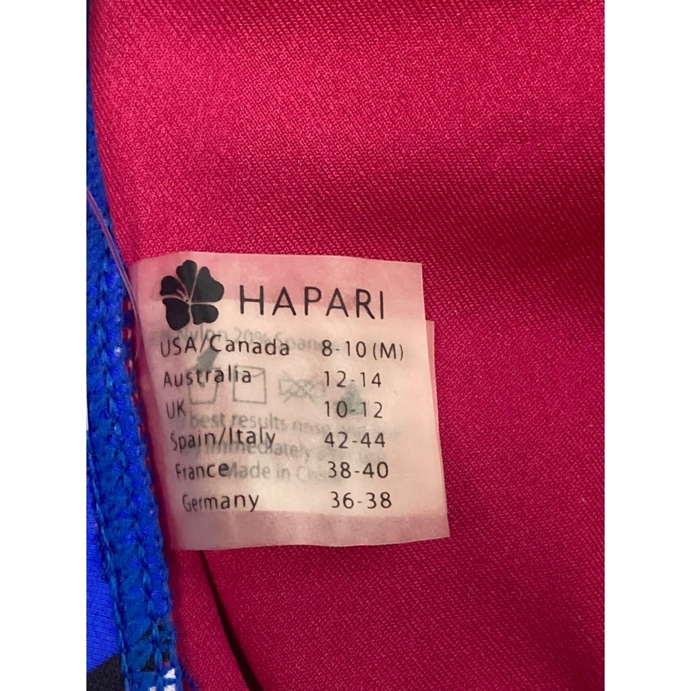 Hapari Passion Tie-Front Bikini‎ Top | Tropical Floral | Size M | NWT - Picture 6 of 7